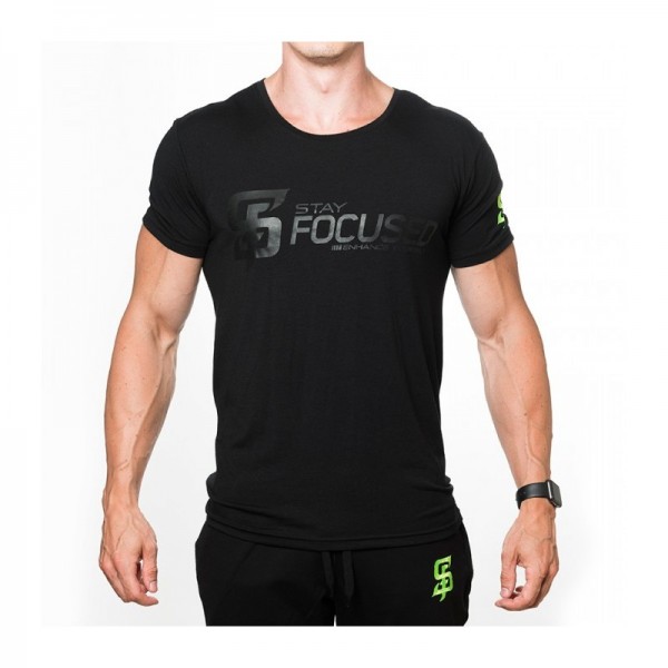 Stay Focused Performance T-Shirt V2 in schwarz