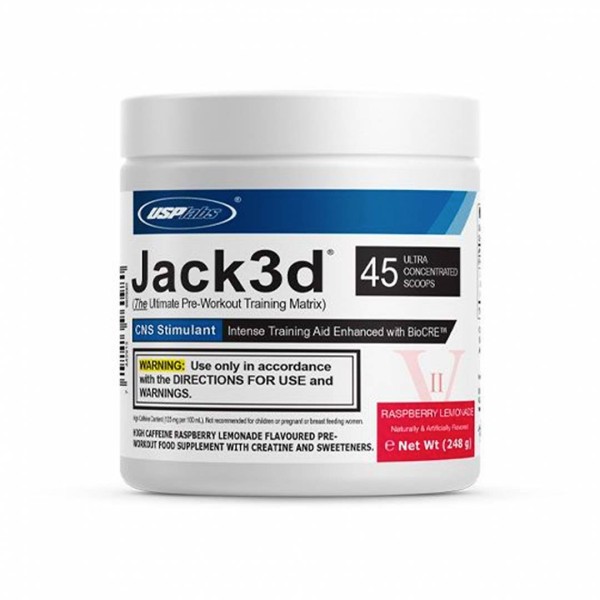 USPLabs Jack3D v2 Advanced 248g Dose Raspberry Lemonade